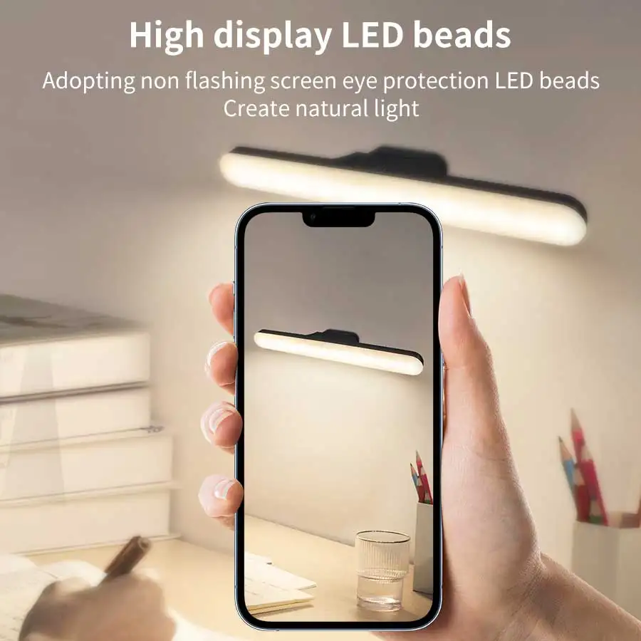 LED Fill Light Simple Lighting Magnetic Reading Light For Bedroom Wardrobe Bathroom Touch Adjustable Rechargeable Hanging Lights