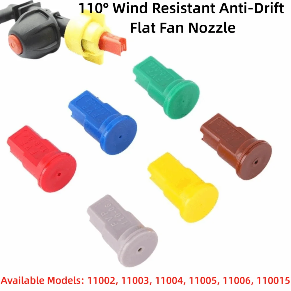 High Pressure Agricultural Spray Nozzles Windproof Atomizing Design Flat Fan Nozzles 110 Degree Angle FVP Type