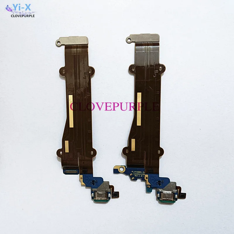 1pcs USB Charging Port Connector Dock Charger Board Flex Cable For LG V60 ThinQ 5G LM-V600 LMV600EA V600