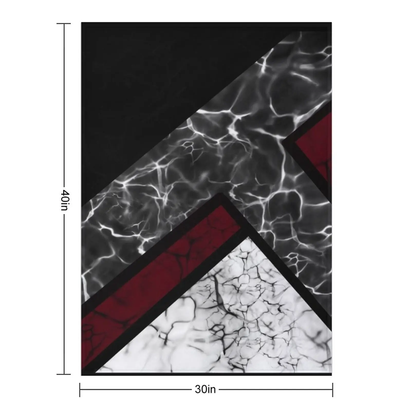 Maroon Black Marble Throw Blanket Decorative Sofa Soft Plaid Single Warm Soft Plush Plaid manga Blankets