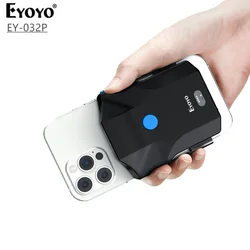 Eyoyo EY-032P 2D Bluetooth Barcode Scanner Portable Back Clip Scanners Wireless 1D 2D QR Barcode Reader Mobile Payment Industry