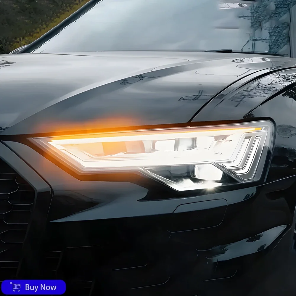 

Для Audi A6 2019-2023 года автомобильные передние фонари в сборе, обновленная высококачественная матричная конструкция, светодиодный двойной объектив проектора, автомобильные аксессуары
