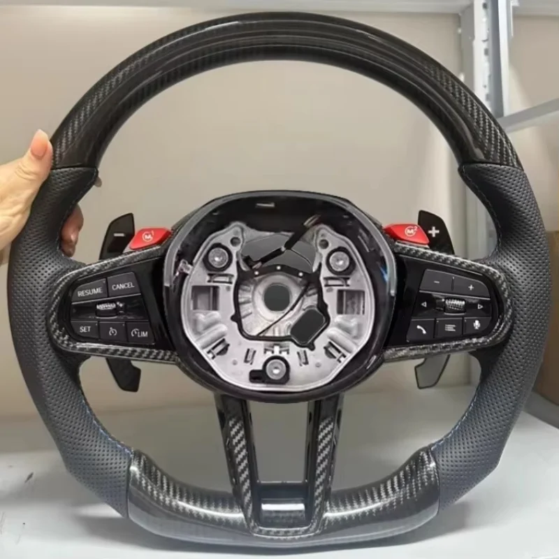 

Carbon Fiber G01 G02 G05 G31 G32 G82 G42 G14 G20 G21 G80 G81 G22 G23 G26 G30 G15 G32 G87 G80 X1 X3 CS Steering Wheels For BMW M4