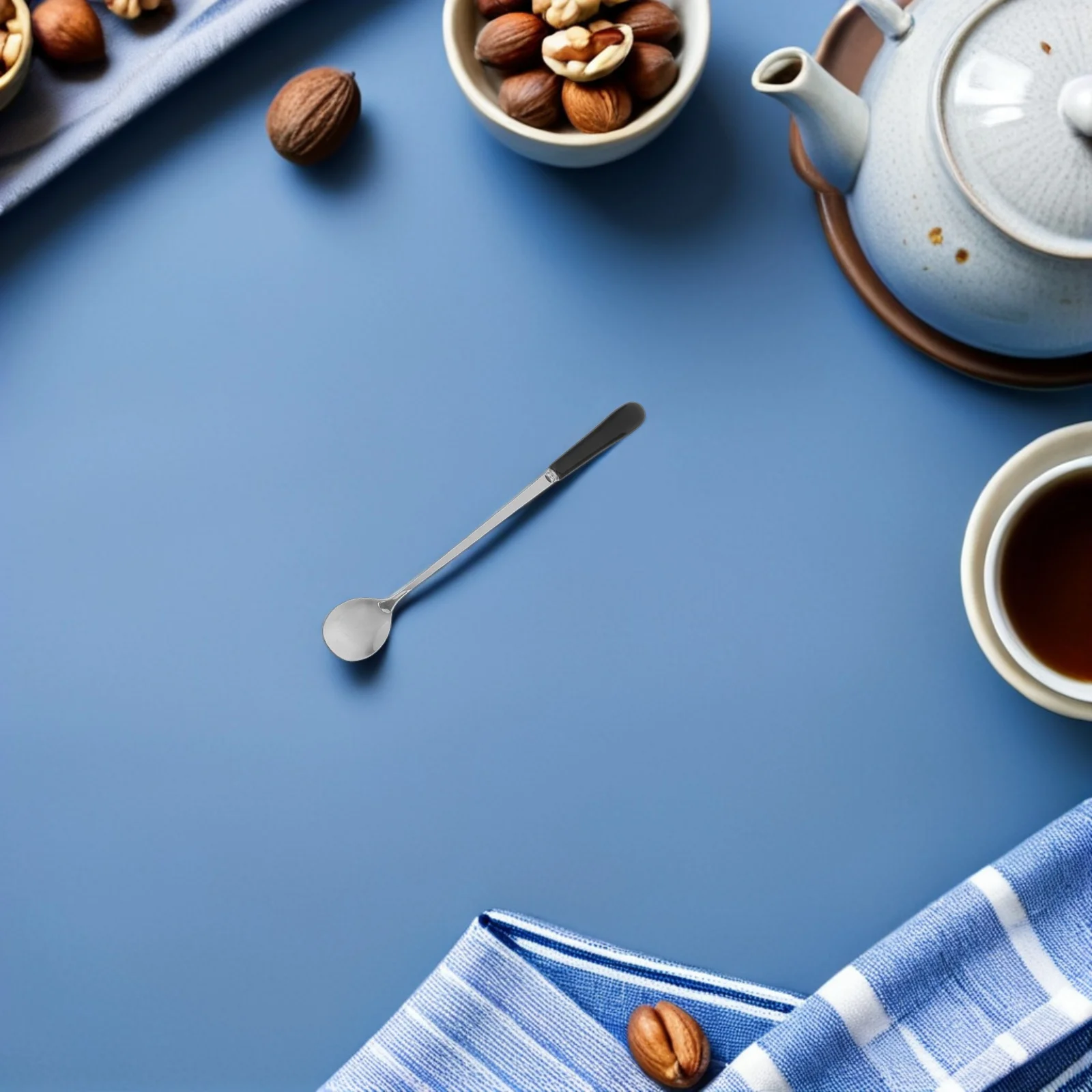 

Набор ложек для перемешивания кофе, разные цвета, миксер для кофе из нержавеющей стали, необходимый кухонный инструмент, популярный