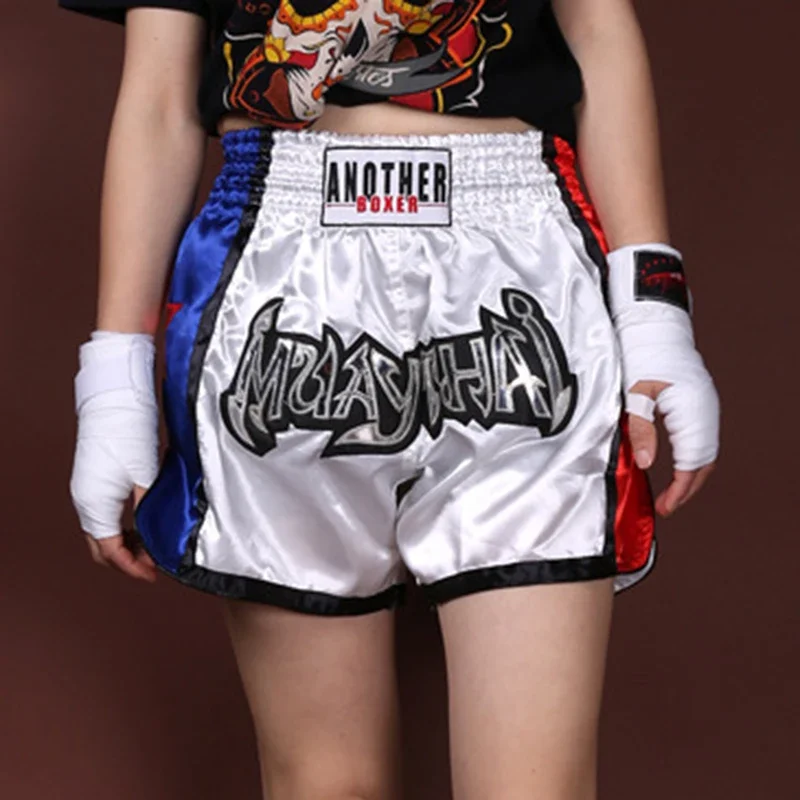 Anotherboxer MMA Shorts For Unisex Muay Thai Boxing Trunks Training Gym Fitness Fight Pants For Adult & Children