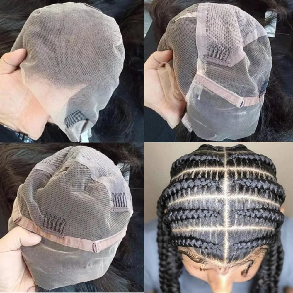 Wig Rambut Manusia Renda Penuh 12-18 Inci Wig Renda Utuh Buatan Tangan Renda Transparan Lurus Rambut Perawan Brasil 12A Pra Pencabutan