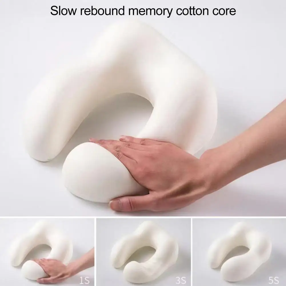 Memory Foam Technology for Relaxation Memory Foam U-shaped Travel Neck Pillow with Adjustable Band for Pain Relief for Ultimate