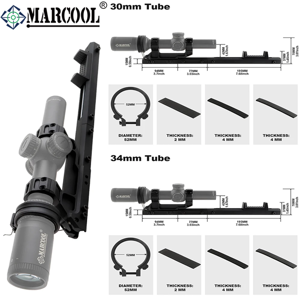MARCOOL interruptor de alcance Zoom rápido para rifle - imagen 2