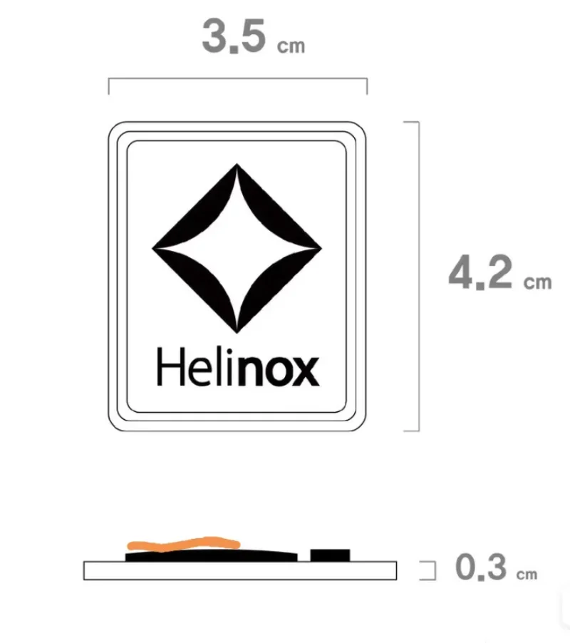 helinox outdoor camping fluorescent stickers fluorescent labels camping tables and chairs luminous stickers nameplate gas tank s