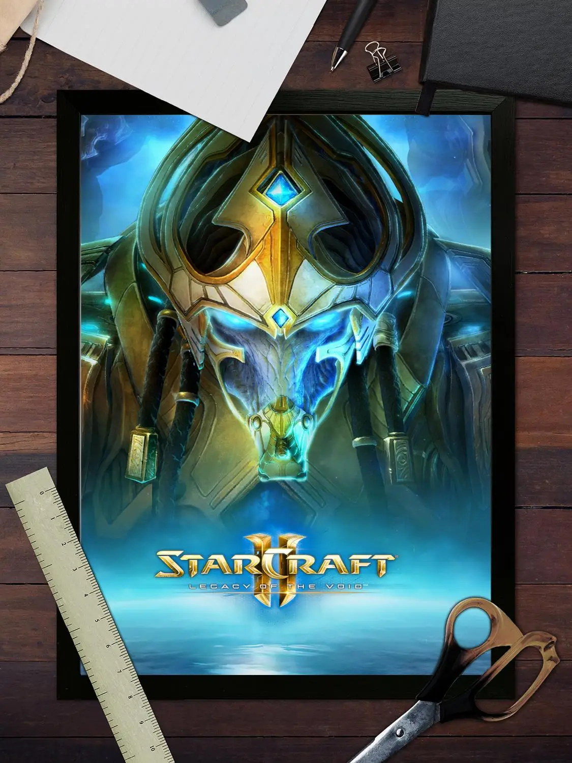 StarCraft II Legacy of The Void พิมพ์โปสเตอร์ Wall Art ภาพวาดผ้าใบโปสเตอร์สําหรับครอบครัวสมัยใหม่ห้องนั่งเล่นตกแต่งบ้าน