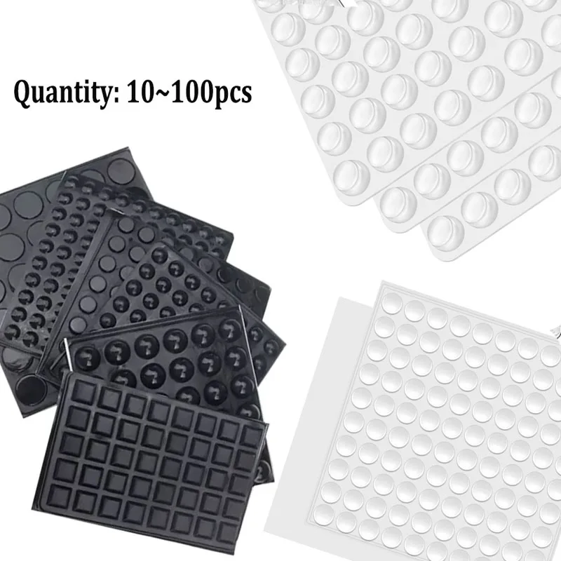 Strong Self-Adhesive Clear Door Stopper Rubber Damper Buffer Cabinet Bumpers Furniture Dots Cushion Protective Pads Tiny Bumpons