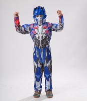 Halloween Purim Children Optimus Muscle Prime Costume Robot Cars Jumpsuit Boy Superhero Book Week Child Fancy Dress