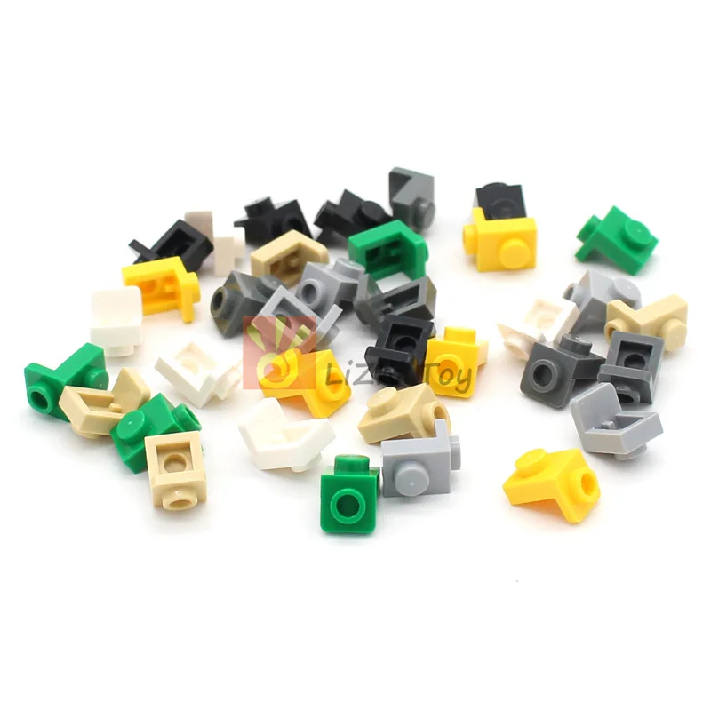 50pcs MOC Brick Parts Compatible with 36841 Bracket 1x1 - 1x1 Classic Piece Building Block Toy Construction Accessory