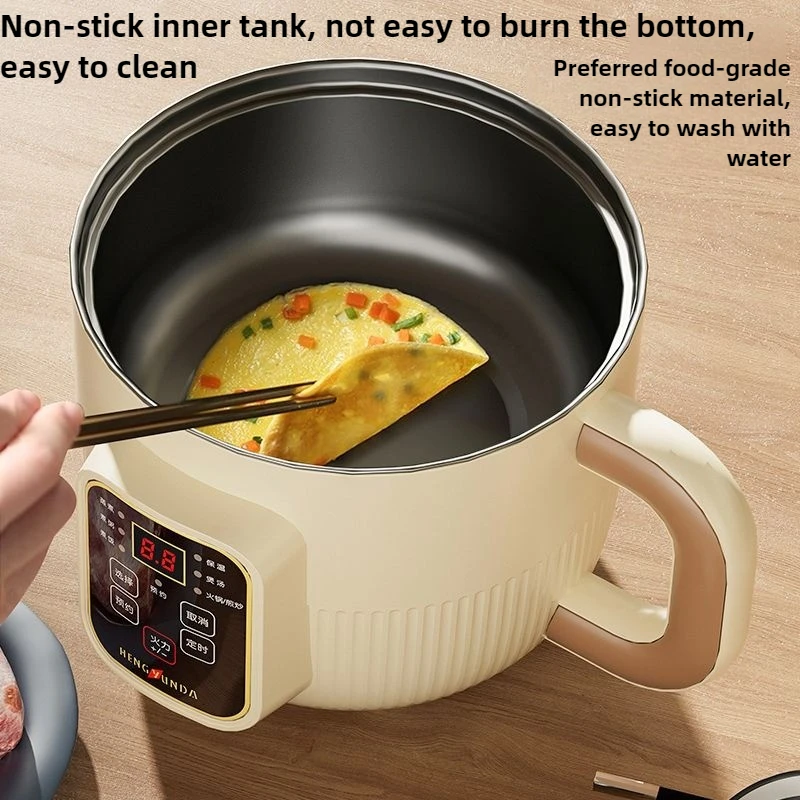وعاء طبخ كهربائي متعدد 600 وات أجهزة منزلية 1.8 لتر طنجرة ضغط الأرز الذكية تبخير لأعلى ولأسفل سهلة التنظيف