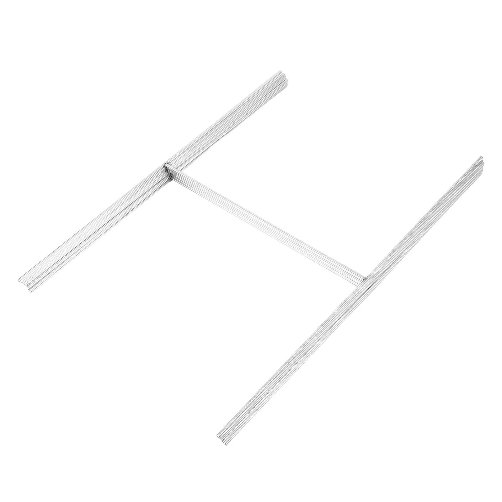 8Pcs Yard Sign Stakes Yard Insert Stand Sturdy Metal H Shape Wire Heavy Duty 10x15 Inch Lawn Sign Holder Corrugated Plastic