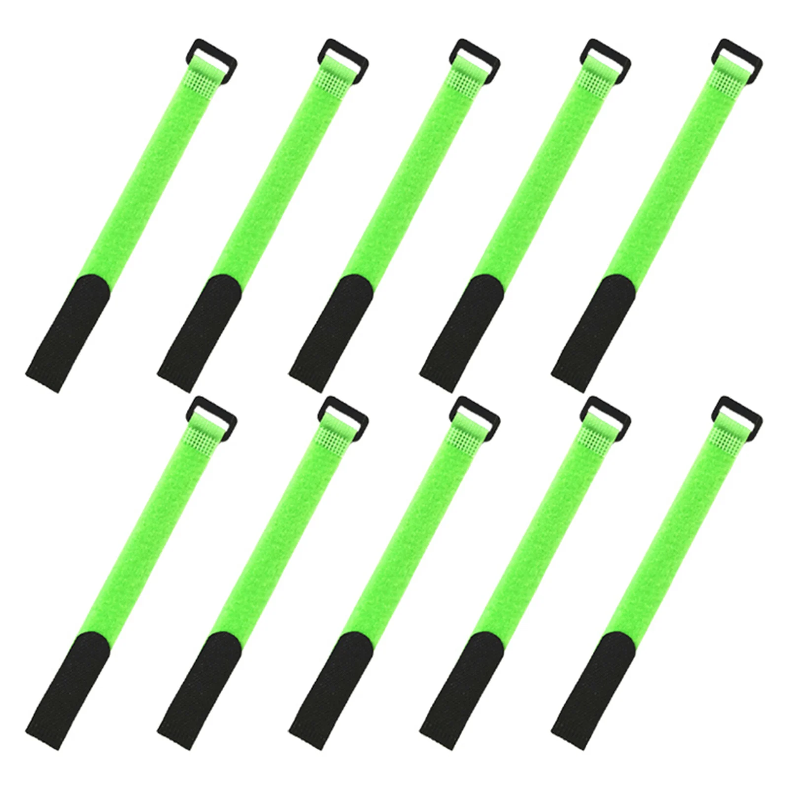 Sangles en Nylon réutilisables à boucle à crochet, 10 pièces, bande de fixation colorée inversée, attaches de câble auto-adhésives, paquet d'enveloppement, attaches fixes