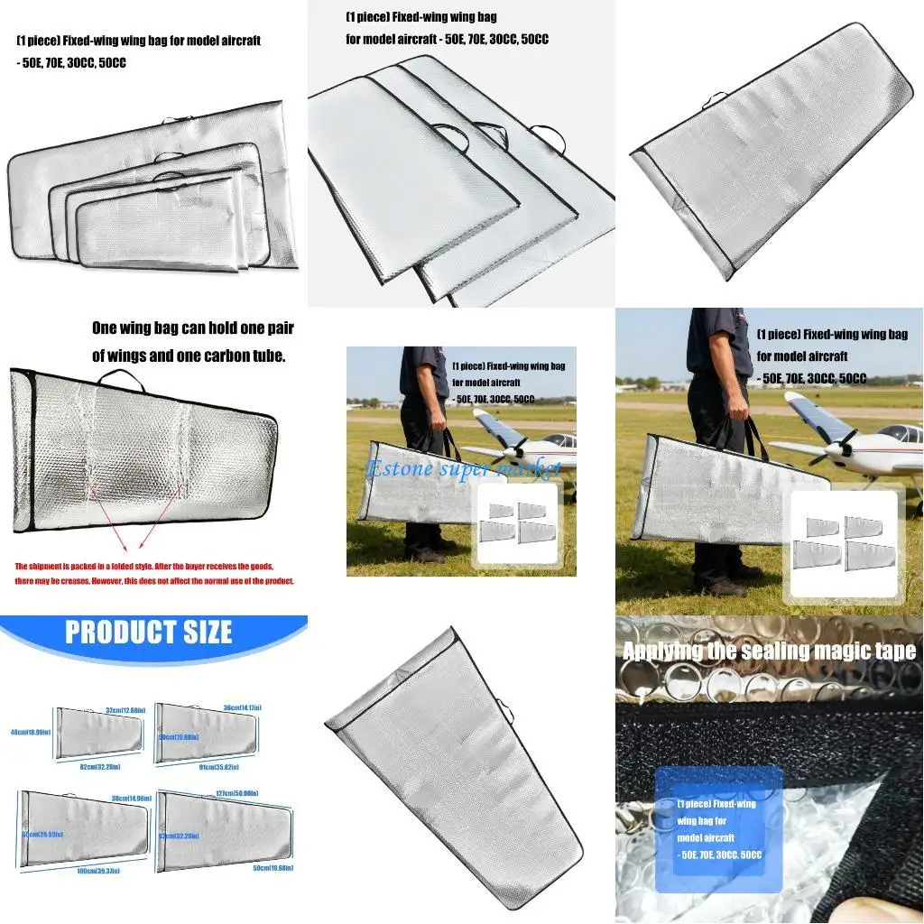 

090B Shockproof Foam Plastic Model Fixed Wing Protector Bag For Model Aircraft Wing Storage And Travel Wing Protections