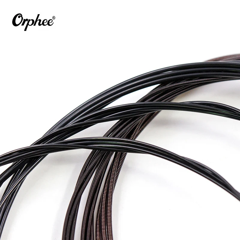 Orphee 6Pcs/Set NX35-C Full Set Black Nylon Classical Guitar Strings Hard Tension 0.028 - 0.045 Inch