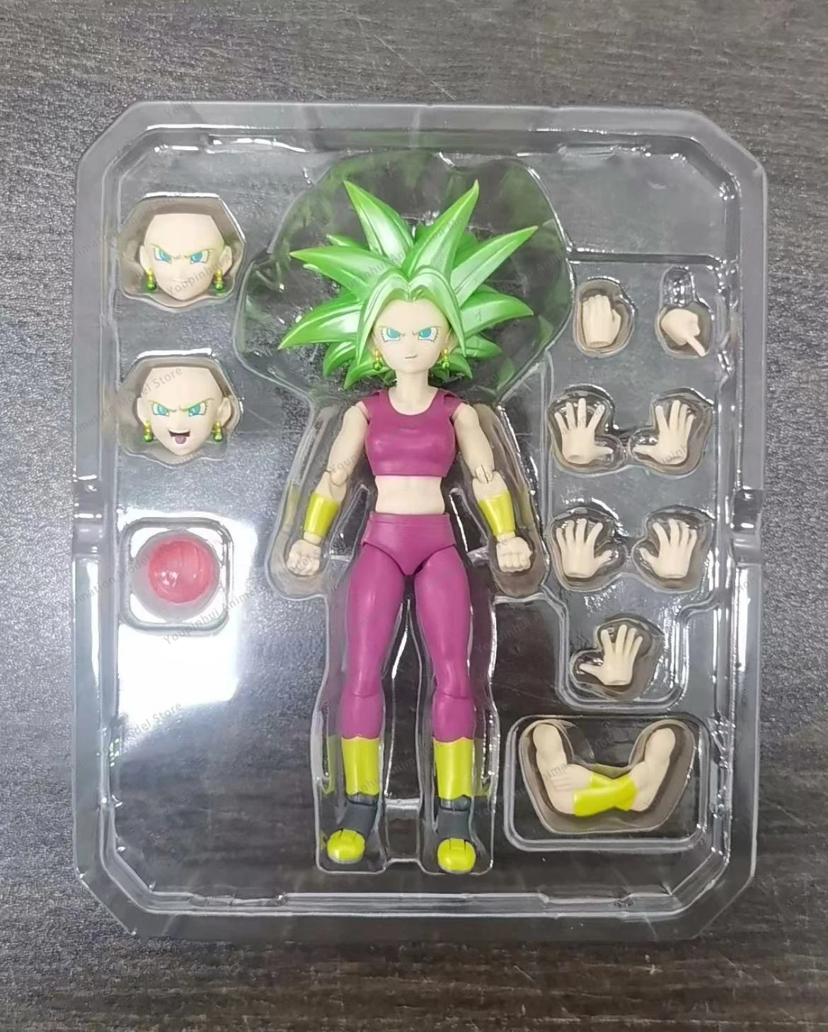 Bandai-figura de acción de Dragon Ball Super Saiyan Kefla, modelo de PVC Original de S.H.Figuarts, juguetes coleccionables