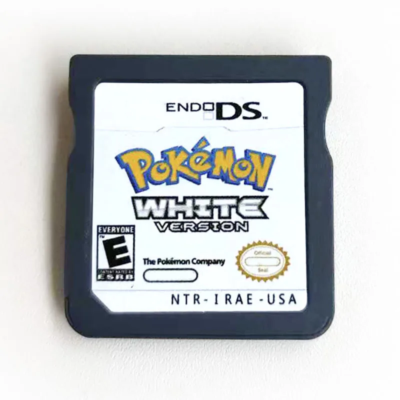 الولايات المتحدة الأمريكية نسخة البوكيمون أبيض وأسود 1 2 بطاقة مجتمعة مع صندوق كاسيت R4 نسخة بوكيمون بطاقة الألعاب ل DS NDS 3DS