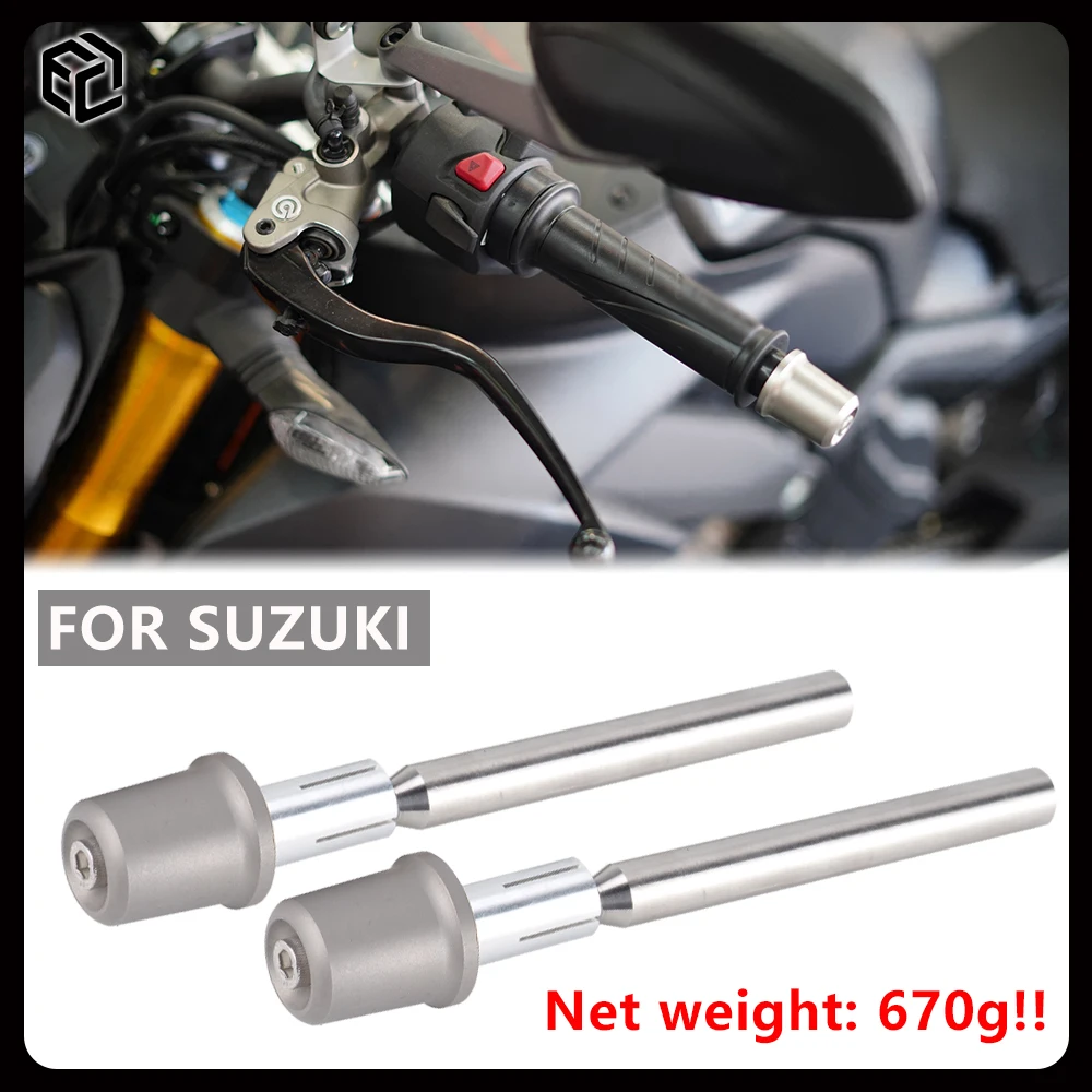 Contrapesos para Manillar de Motocicleta 670g para SUZUKI GSX-R400/GSX-R600/GSX-R750/GSX-R1000/GSX-1100/GSX1300R/RG500/RGV250/GSX-8R