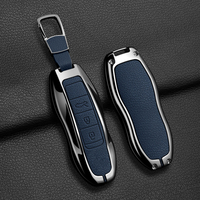 Metal Car Key Case Cover For Porsche Cayenne 958 911 Lepin 996 Macan Boxster Panamera 997 944 924 Panamera 718 971 9YA Keychain