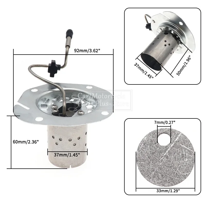 Chauffage de stationnement diesel pour Webasto Air Top, chambre de combustion avec écran de Eva, maille, 2000AT, 2000s, 2000st, 2000stc