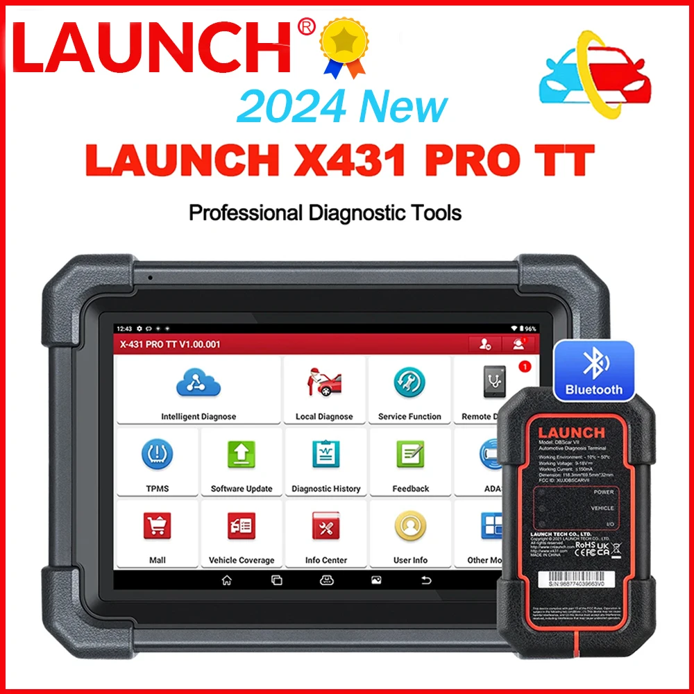 

2024 LAUNCH X431 Pro TT with DBScar VII 8inch All System Car Diagnostic Tools Support 37+ Reset Bi-directional ECU Online Coding