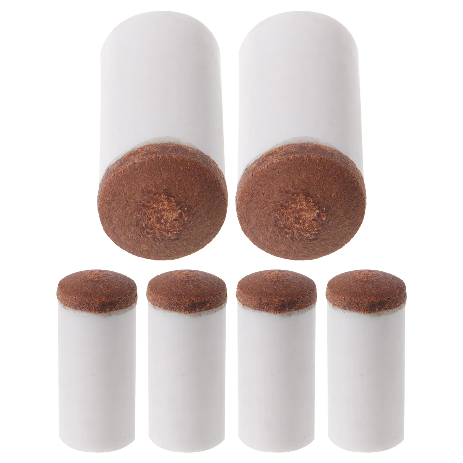 

6Pcs Billiard Pool Cue Tips Replacement Sturdy Plastic Material Wear-Resistant Cue Stick Tips Billiard Necessity