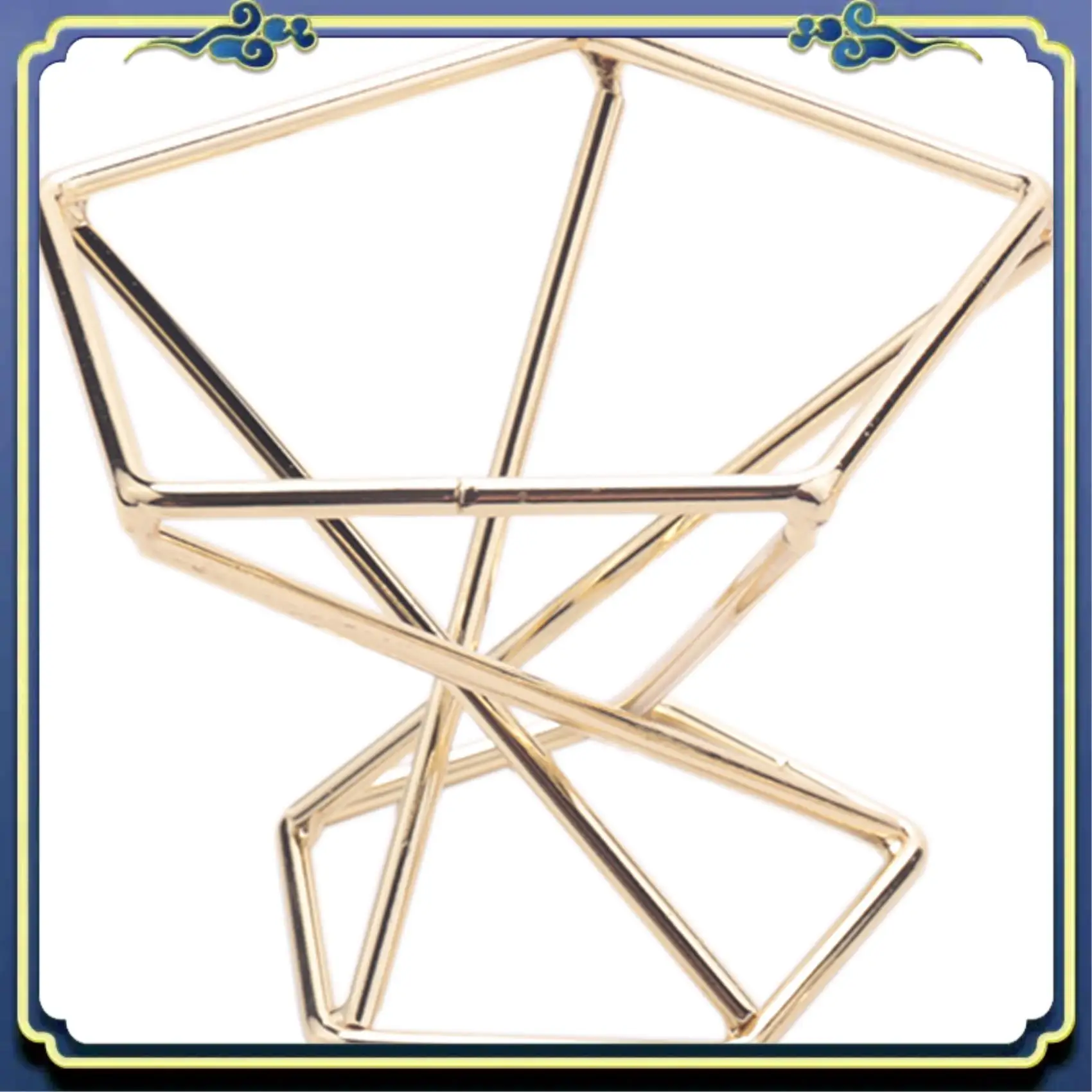 A56P-3 قطعة حامل نبات الهواء الهندسي نباتات رف النباتات المعدنية حامل رفوف الغراس ديكور Himmeli حاويات Tillandsia