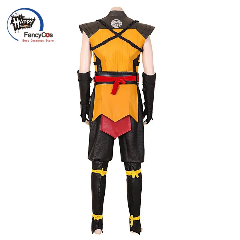 لعبة مورتال كومبات 1 العقرب قناع تنكري كواي ليانغ زي Mk 1 أزياء الهالوين التأثيرية كرنفال مخصص