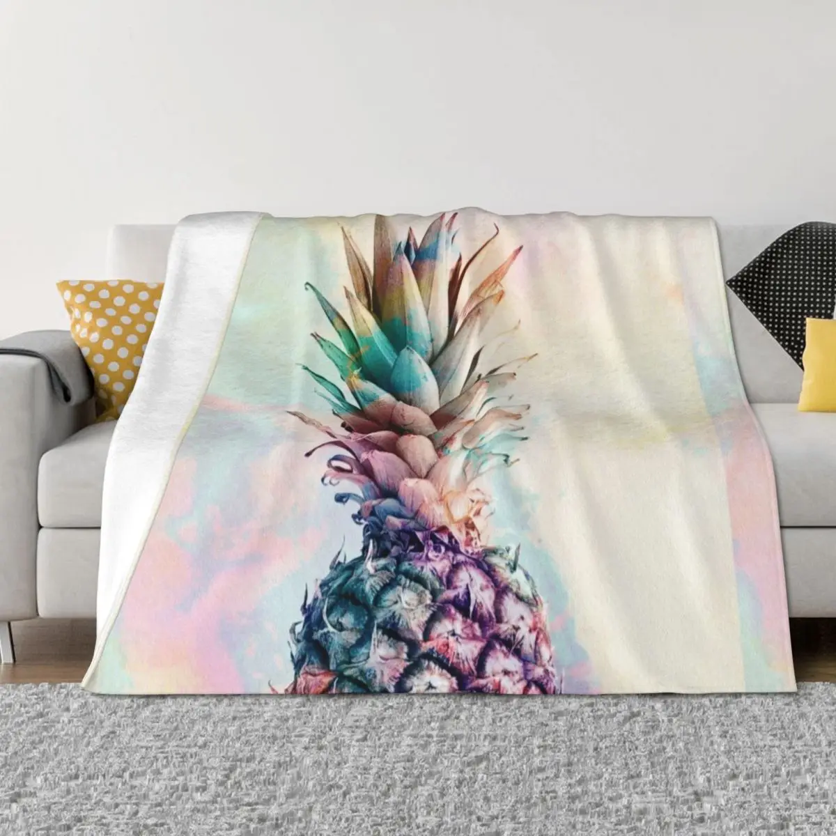 

PINEAPPLE 9b Throw Blanket Softest Hair Camping Blankets