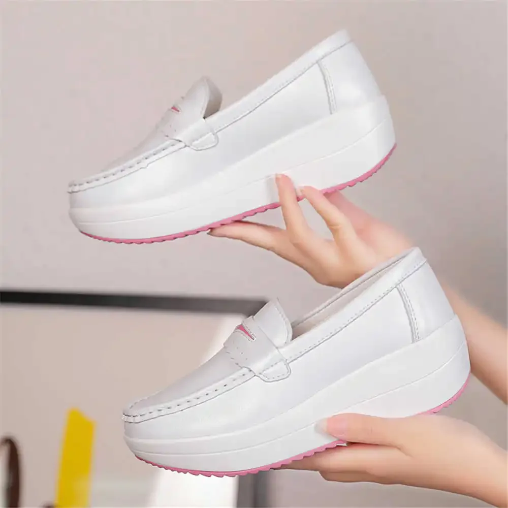 Without Lace Nurses Women\'s Comfortable Sneakers Vulcanize Casual Loafers For Women Shoes 49 Sport Tenks Zapato Loffers