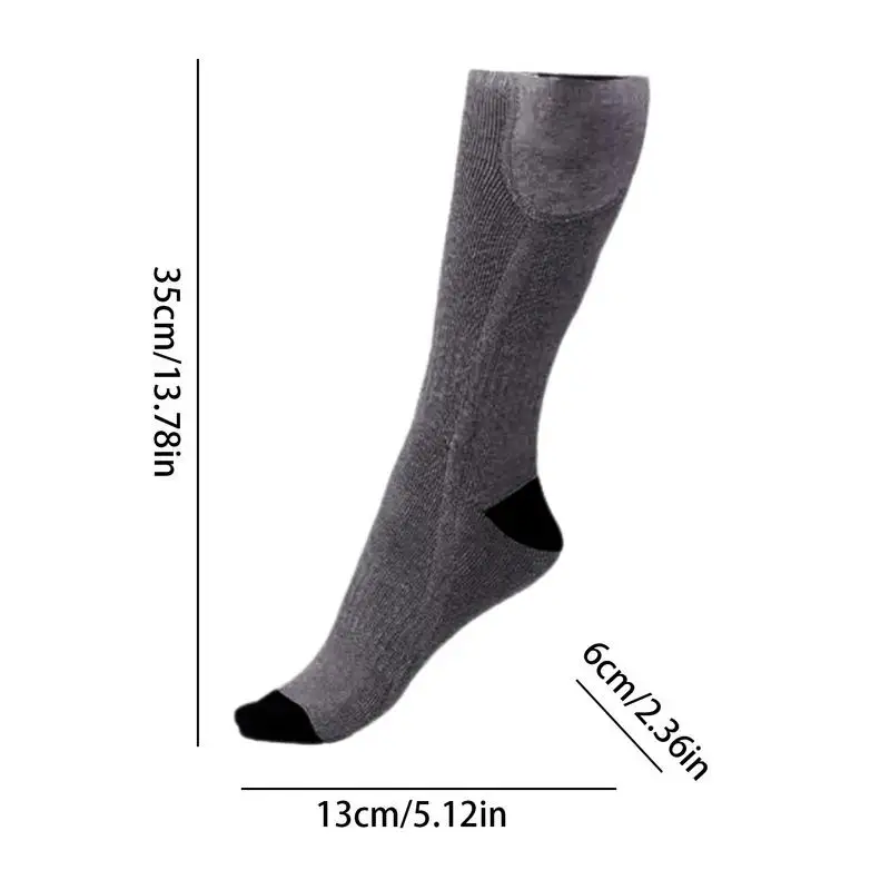 Rechargeable Heated Socks Rechargeable Electric Socks With Temperature Control Combing Cotton Winter Supplies For Elderly