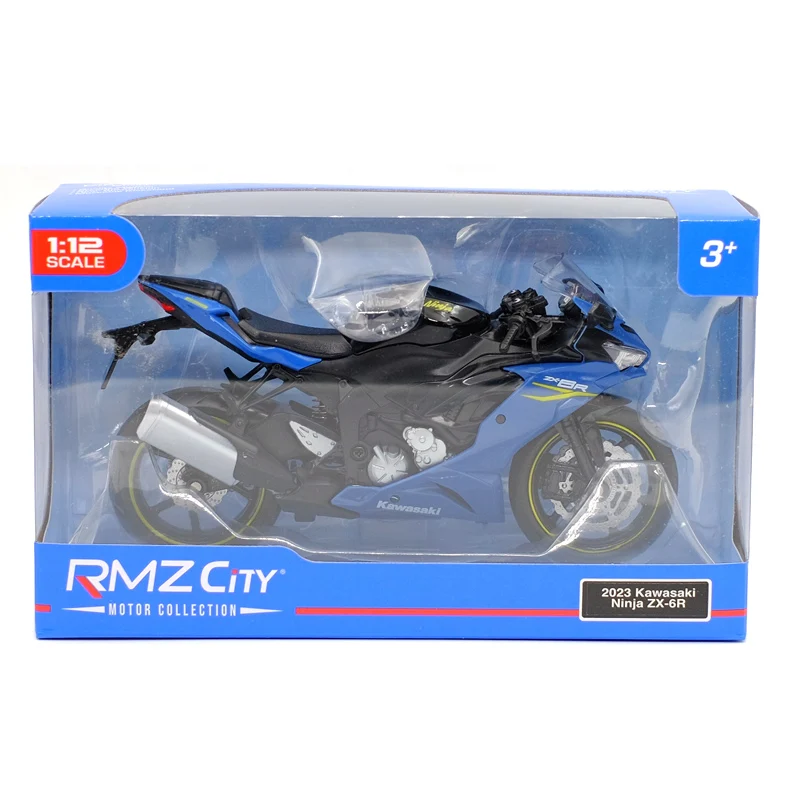 Rmz-カワサキニンジャzx6r合金DIYキャストスポーツバイクモデル,作業