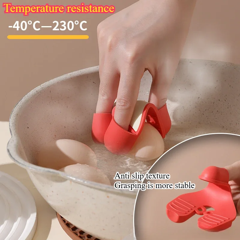 

Silicone Anti Scald Finger Cover Kitchen Specialty Tools Multi Functional Anti Scald Finger Cover Anti Scald Clip Kitchen Gadget