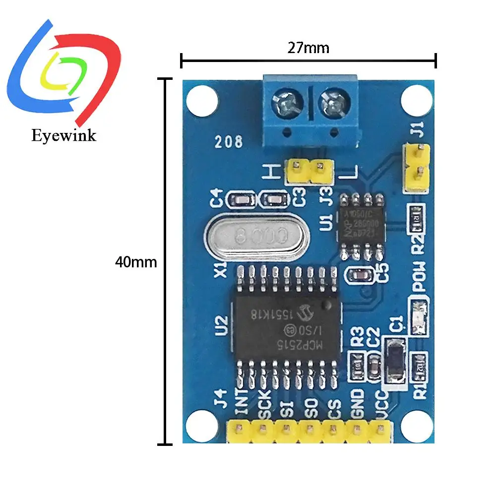 MCP2515 CAN Bus Module TJA1050 Receiver SPI For 51 For arduino Diy Kit MCU ARM controller