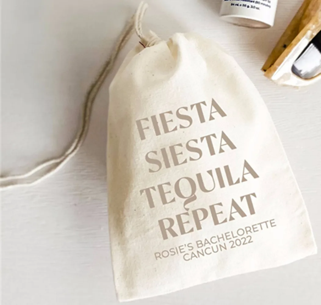 

20pcs Fiesta Siesta Tequila Repeat - Bachelorette Party - Hangover Kit Bags - Hangover Recovery Kit - Custom Gift - Mexico Survi