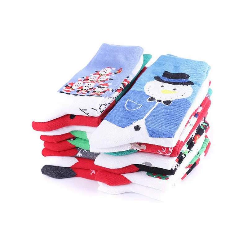 10Pcs Sets Christmas Socks For Women Funny Gifts 2023 Winter Fashion Cotton Warmer Kawaii Medias Termicas Mujer Y2k Accessories