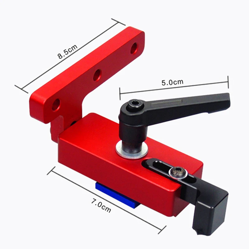 Butée de voie d'onglet en alliage pour rail en T, 45mm, rainure en T, outil de calcul, accessoires de travail, 45 types d'infraction