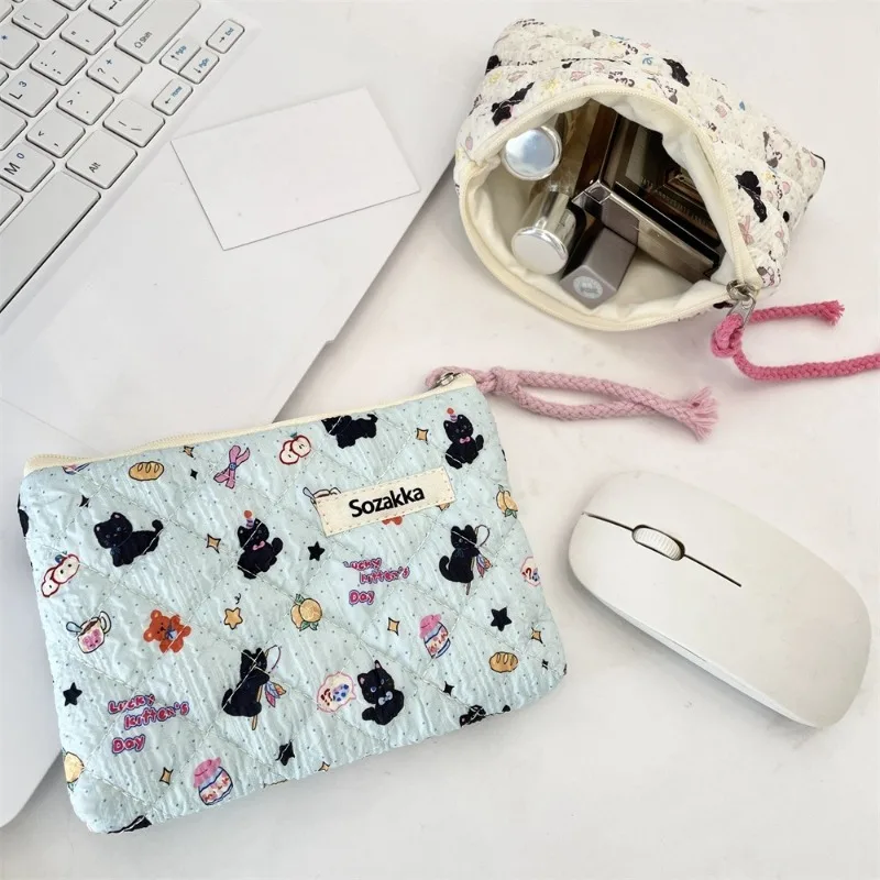 Kids Accessories Fashion Canvas Coin Mooney Bag Cartoon Jellyfish Colorful Dog Print Cute Wallet Creative Kids Mini Coin Bags