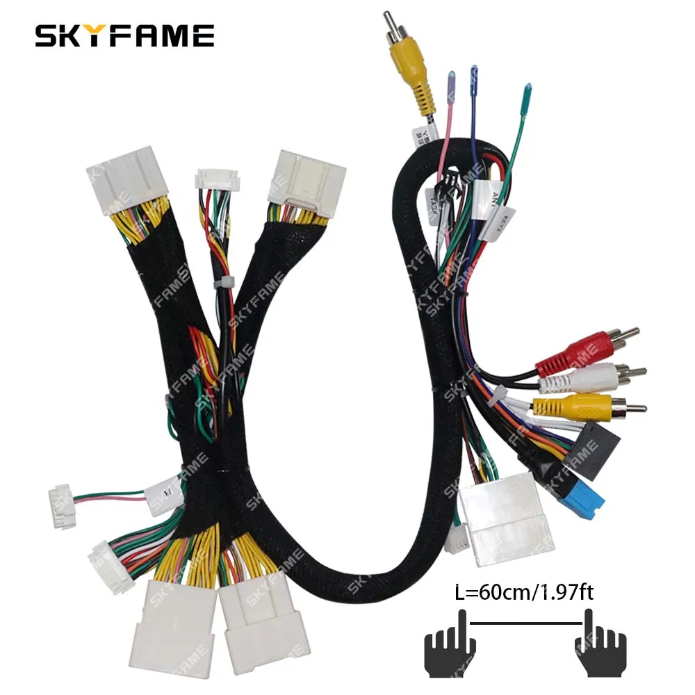 محول تسخير الأسلاك SKYFAME-Car ، صندوق Canbus ، فك شفرة راديو Android ، كابل الطاقة لـ Lexus ES NX RX Toyota Alphard 35 ، 16Pin