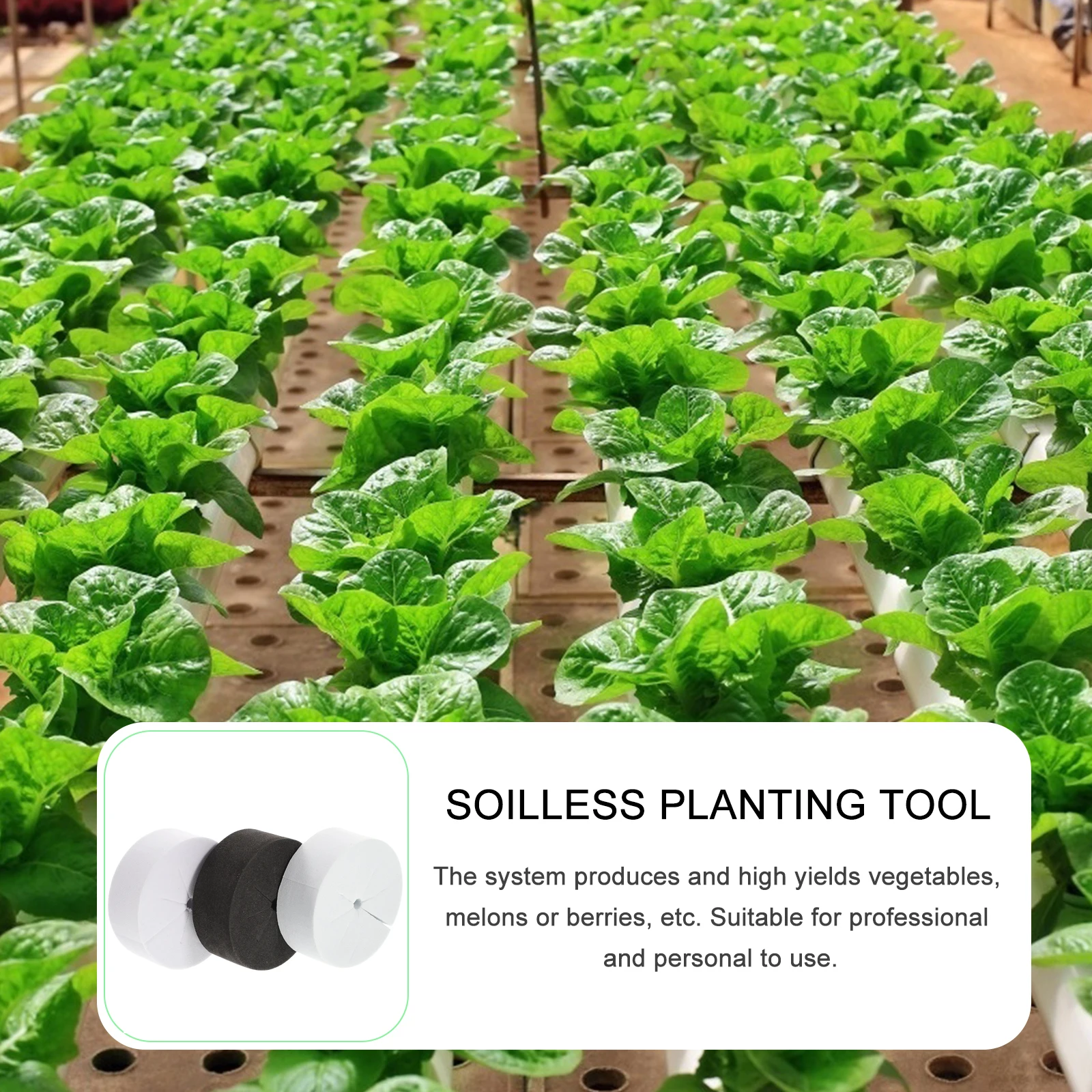 

120pcs EVA Planting Blocks Round Hole Cross Cultivation Cotton Rooting Cubes for Cloning Plants Hydroponics Growing System
