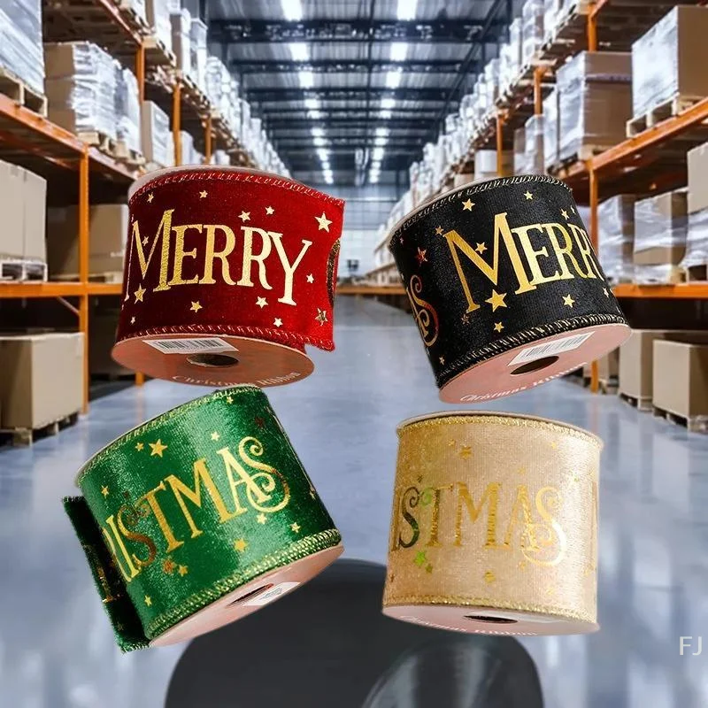 Versatile 3M Christmas Ribbon for Hot Stamping, Excellent for DIY Home, Room Decorations, Gifts, Cake, 2026 New Year Navidad