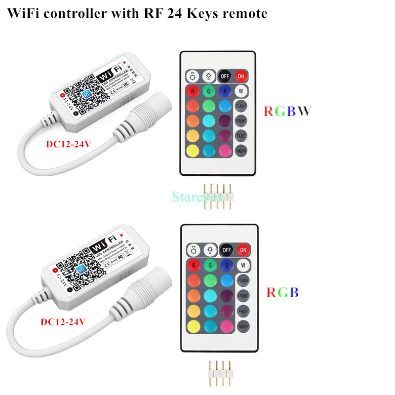 Magic Home WiFi Wireless Remote Controller Dimmer DC12V 24V Single color RGB  RGBW Remote Alex Tuya Control For LED Strip