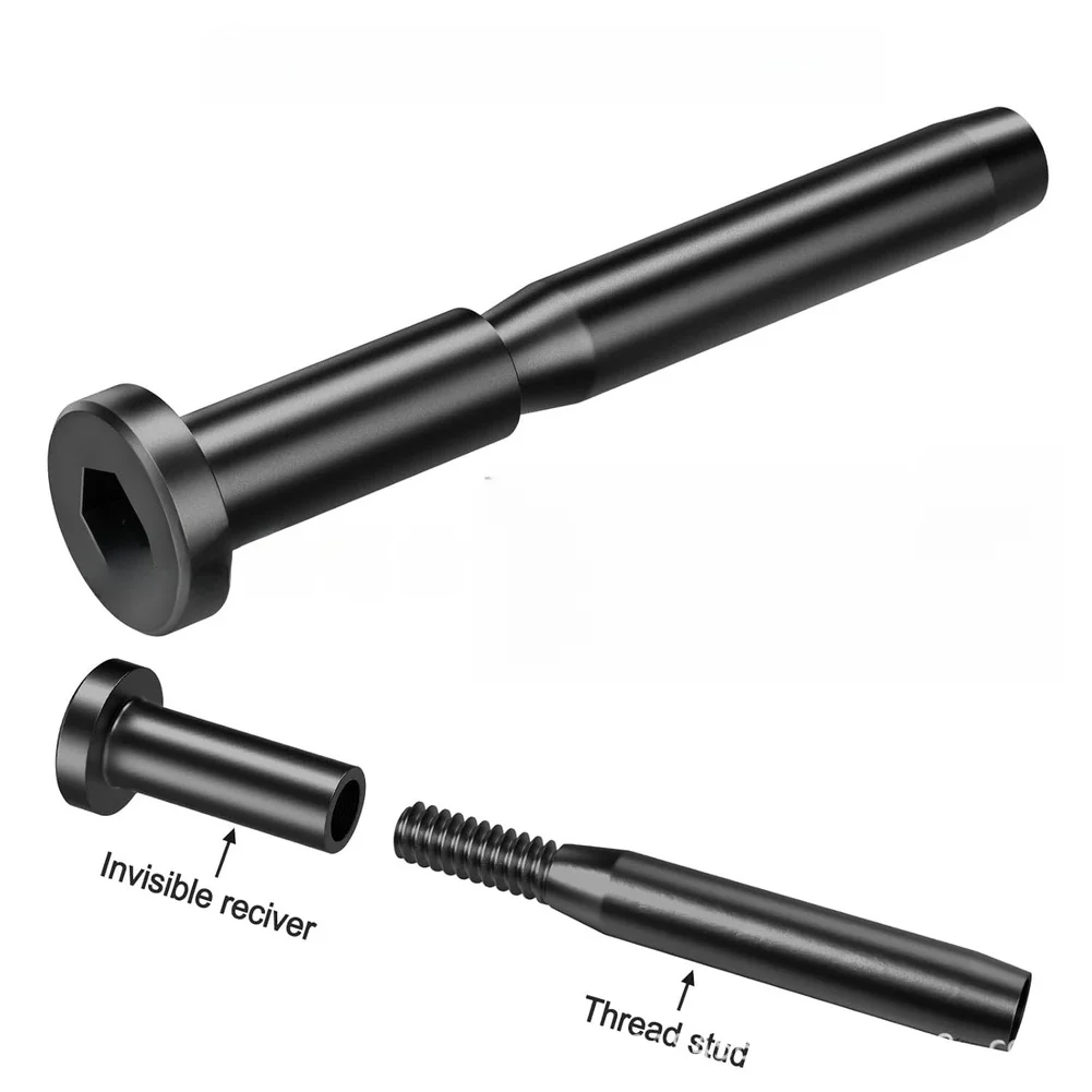 

20 шт. невидимых креплений из нержавеющей стали 316 для темных кабельных ограждений, для систем ограждений с тросом 3/16 дюйма, простая установка