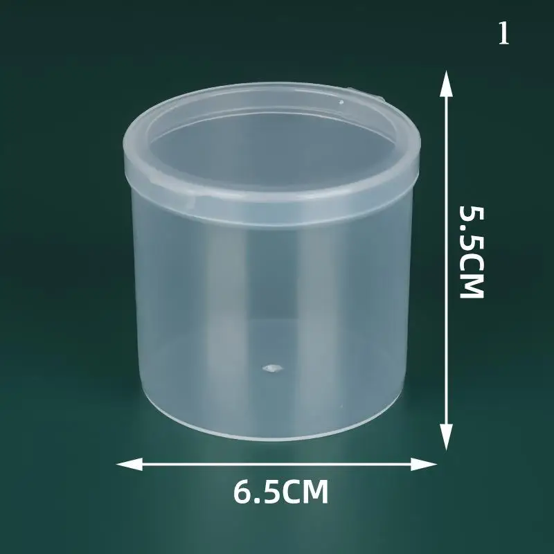 Mini Boxes Storage Case Round Clear Plastic Jewelry Container Packaging Box for Earrings Rings Beads Collecting Small Items