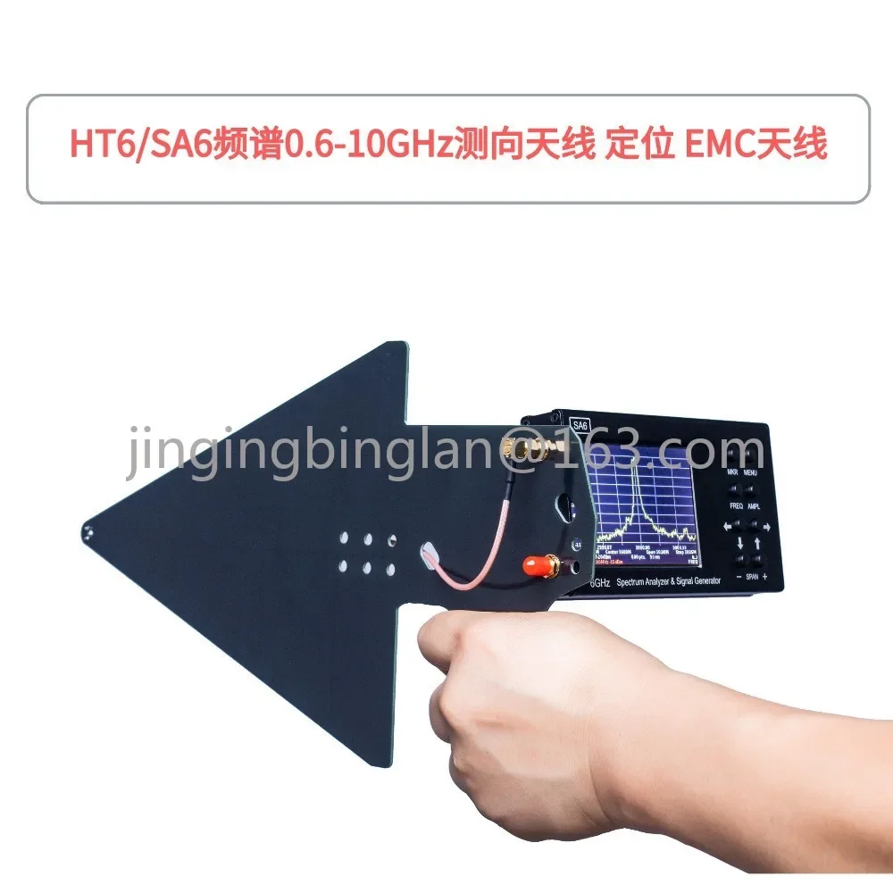 HT6 Logaritmische Periodieke Antenne 0,6-10 GHz Richtingzoekende Antenne Spectrumanalyzer Signaalanalyse Positionering EMC
