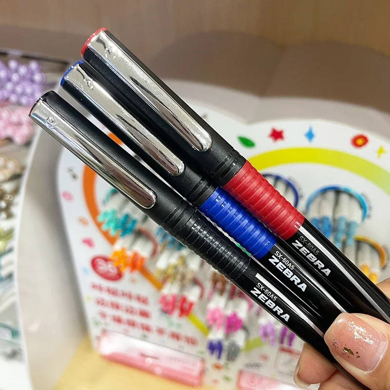 Zebra Straight‑liquid Gel Pens Black/Blue/Red Large‑capacity 0.5mm Ballpoint Pen Students Stationery School Office Writing Tool
