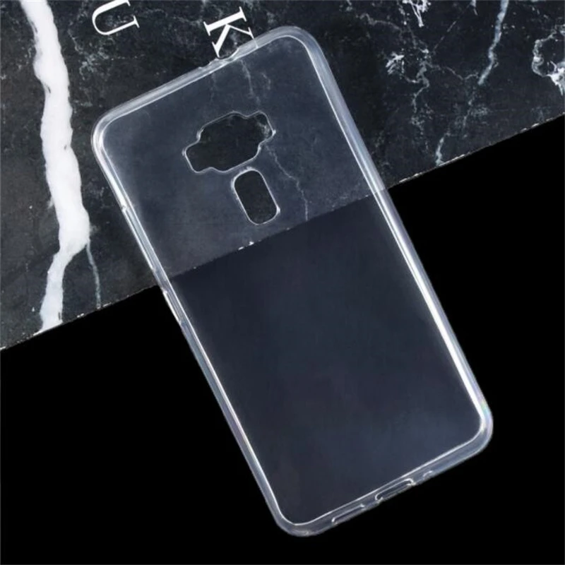 Capa de Silicone Macio Preta para ASUS Zenfone 3 ZE552KL Z012D, Capa Protetora de TPU para ZE ZE552 552 552KL KL, Capa Traseira para Celular